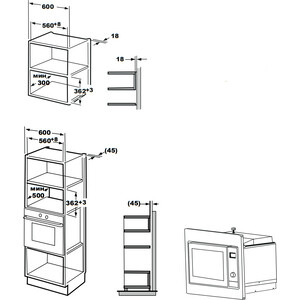 Встраиваемая микроволновая печь Kuppersberg HMW 615 B