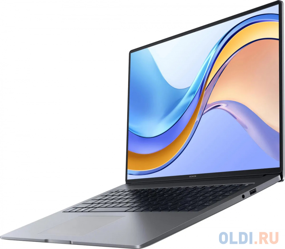 Ноутбук Honor MagicBook X16, 16",  IPS, Intel Core i5 12450H 2ГГц, 8-ядерный, 16ГБ LPDDR4x, 512ГБ SSD,  Intel UHD Graphics , Windows 11 Home, сер