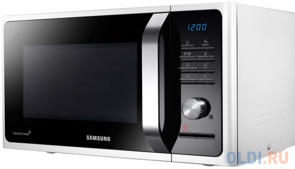 Samsung MS23F301TQW/BW	 Микроволновая печь, 23л, 800Вт, белый