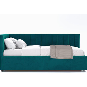 Кровать с подъемным механизмом Это мебель Negga Mellisa 160 Угловая ЛЕВАЯ Velutto 20 (НФ-00010668)