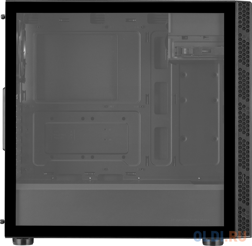 Корпус без блока питания/ Cooler Master MasterBox MB600L V2 With ODD,TG left panel, 2 x USB 3.2 Gen 1 Type-A, Black, w/o PSU