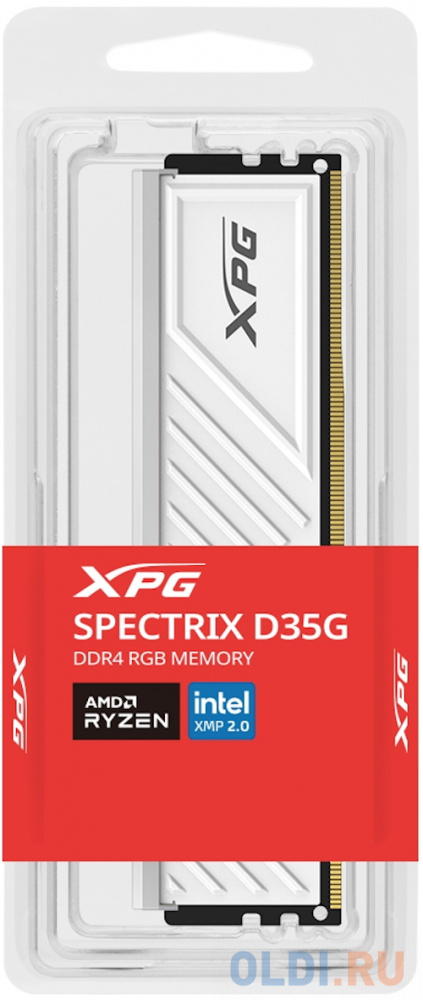 32GB ADATA DDR4 3200 U-DIMM XPG SPECTRIX D35G RGB Gaming Memory AX4U320032G16A-SWHD35G white
