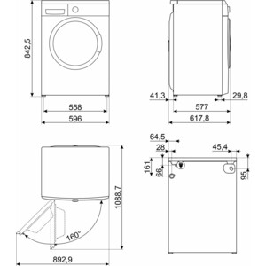 Стиральная машина Smeg WM3T04RU в Москвe