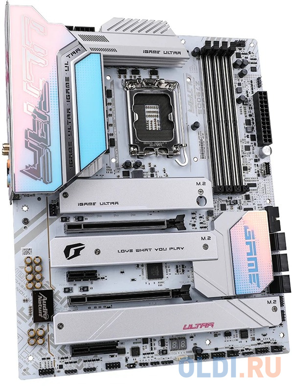 Материнская плата Colorful iGame Z790D5 ULTRA V20 Z790 LGA1700 4xDDR5 2xPCIEx16 1xPCIEx4 1x PCIEx1 4xM.2 2xTypeC 3xUSB3.2Gen2 3xUSB3.2Gen1 6xUSB2.0 6x