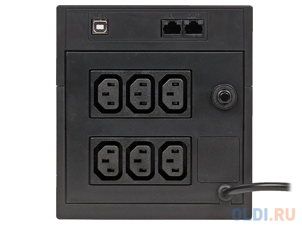 ИБП Powercom RPT-1500AP Raptor 1500VA/900W USB,AVR,RJ11,RJ45 (6 IEC)