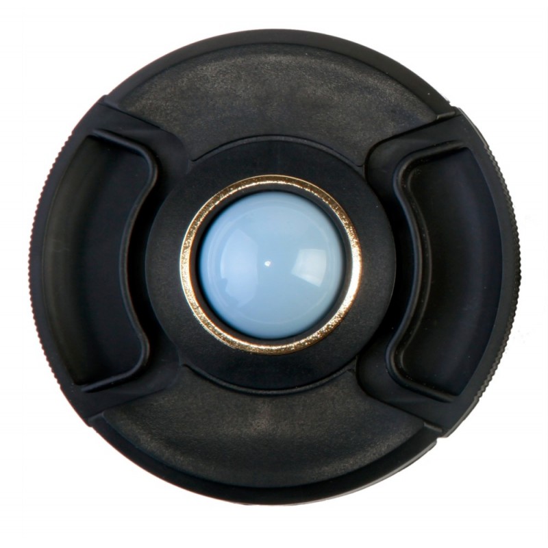 Крышка Flama FL-WB62N на объектив для защиты и установки баланса белого, 62mm, цвет черный/золотисты