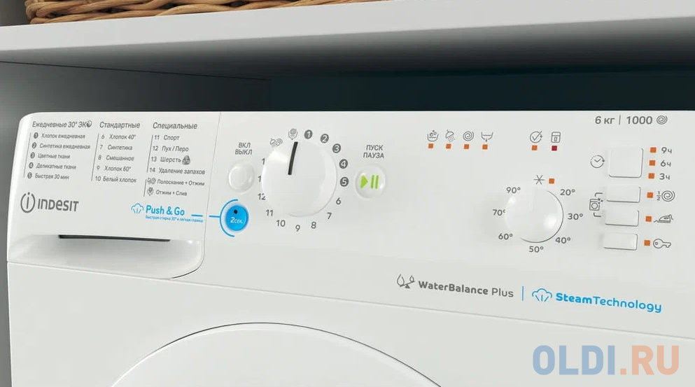 Стиральная машина Indesit BWSB 61051 WWV RU белый