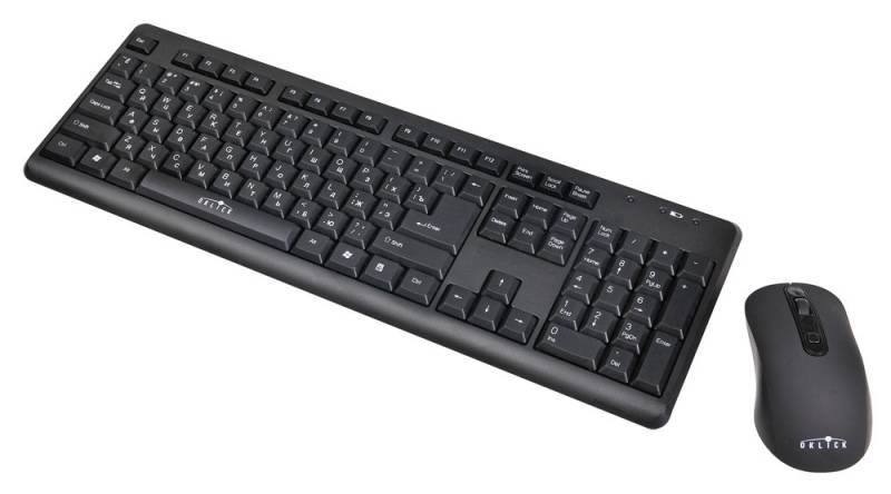 Набор клавиатура+мышь Oklick 270M черный