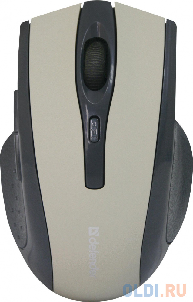 Мышь беспроводная Defender Accura MM-665 Grey USB оптическая, 1600 dpi, 5 кнопок + колесо
