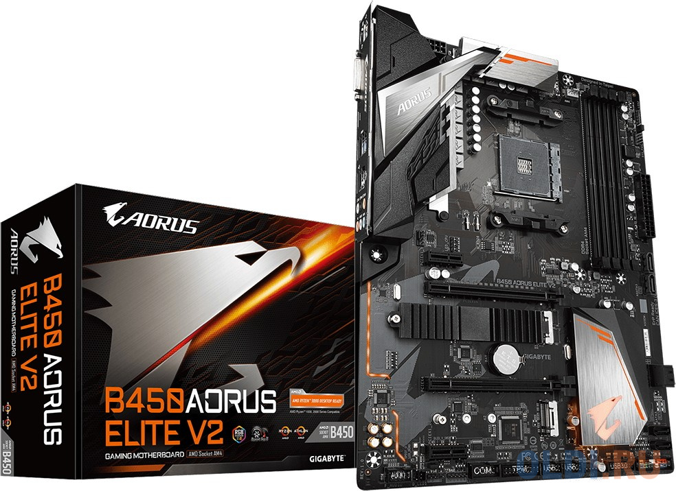 Материнская плата GigaByte B450 AORUS ELITE V2 1.2 в Москвe