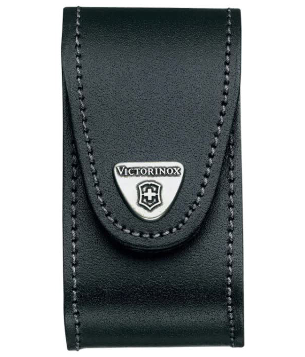 Чехол кожаный Victorinox, для ножей 91 мм, толщиной 5-8 уровней, чёрный в Москвe