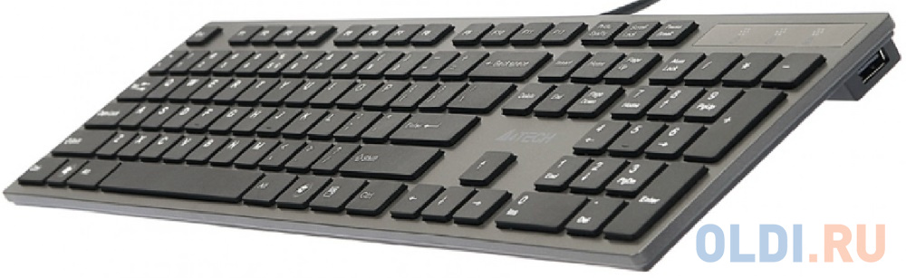 Клавиатура A4Tech KV-300H USB Grey X-Key, слим, компакт., 2 x USB 2.0