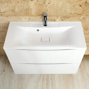 Тумба с раковиной BelBagno Marino 120 bianco lucido напольная (MARINO-1200-2C-PIA-BL-P, BB1200/450-LV-MR-PR)