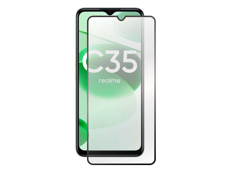 Защитное стекло Zibelino для Realme С35 4G 5D Black ZTG-5D-RLM-C35-BLK в Москвe