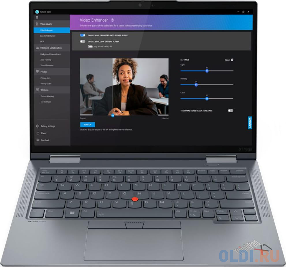 Ноутбук/ Lenovo ThinkPad X1 YOGA G8 14"(1920x1200 IPS (матовый))/Touch/Intel Core i7 1360P(2.2Ghz)/16384Mb/1024SSDGb/noDVD/Int:Intel Iris Xe Grap