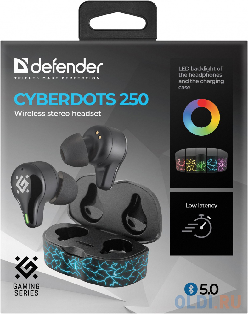 Гарнитура CYBERDOTS 250 BLACK 63250 DEFENDER