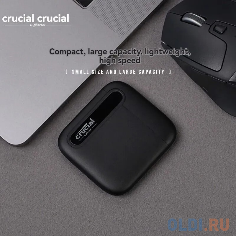 Твердотельный диск 4TB Crucial X6, USB 3.2 Gen 2 Type-C  800 MB/s