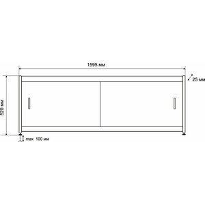 Экран под ванну Emmy Бланка 160х52 (blk1600520bel)