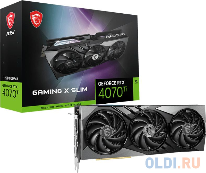 RTX4070Ti GAMING SLIM 12GB GDDR6X 192-bit DPx3 HDMI 3FAN RTL