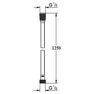 Душевой шланг Grohe Silverflex Longlife 125 см, ПВХ, усиленный, хром (26335000)