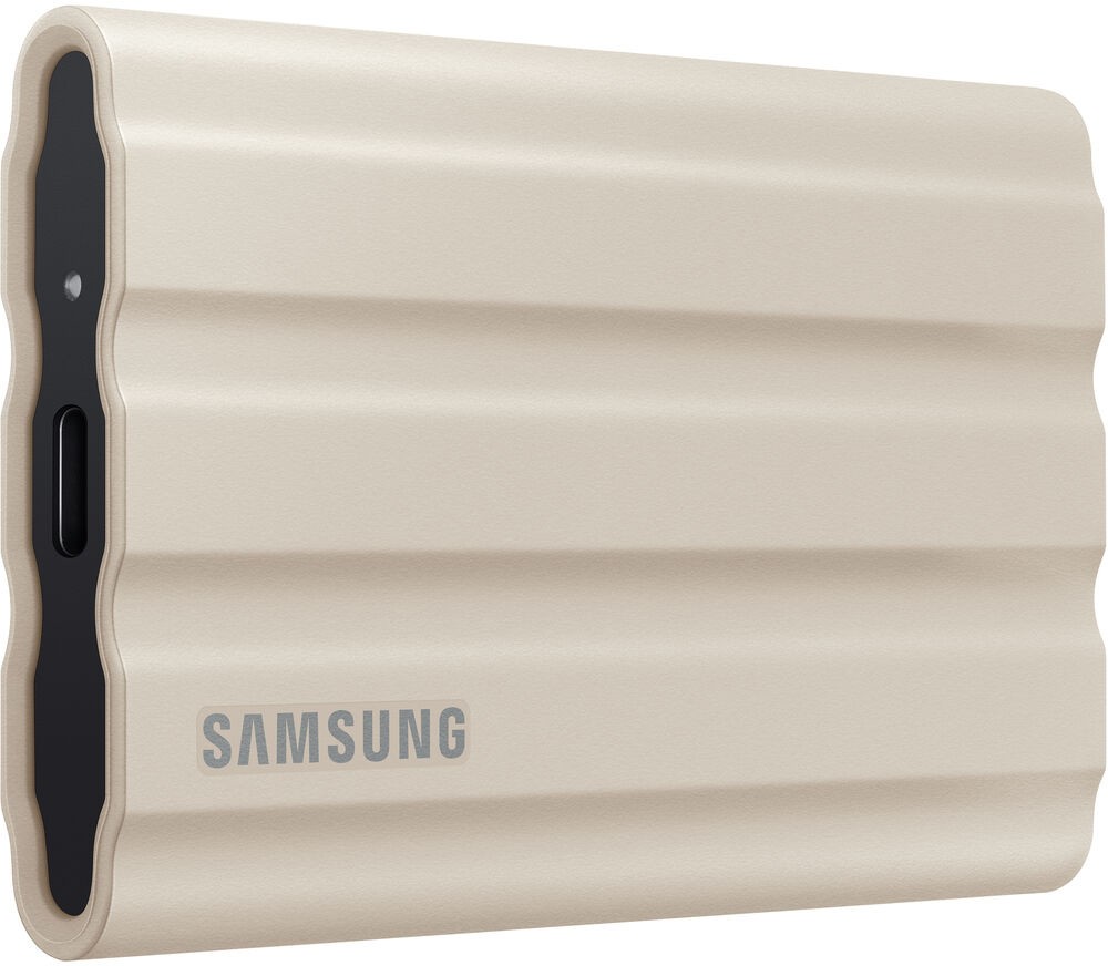 Внешний SSD Samsung 1Tb T7 Shield (MU-PE1T0K/WW) Бежевый