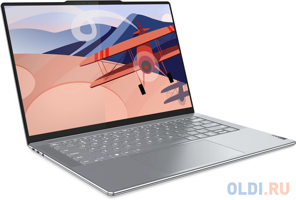 Ультрабук Lenovo Yoga Slim 7 14APU8 Ryzen 7 7840S 16Gb SSD512Gb AMD Radeon 780M 14.5" OLED Touch 2.9K (2944x1840) Windows 11 Home l.grey WiFi BT