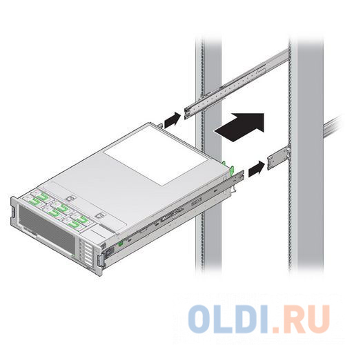 SLIDE RAIL,599mm, toolless 84H314610-003 Rev.A00 - для корпусов RM146, RM247   {6} (532894)