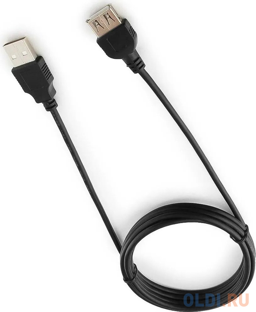 Bion Кабель удлинительный USB 2.0 A-A (m-f), 1.8м, черный [BXP-CCP-USB2-AMAF-018]