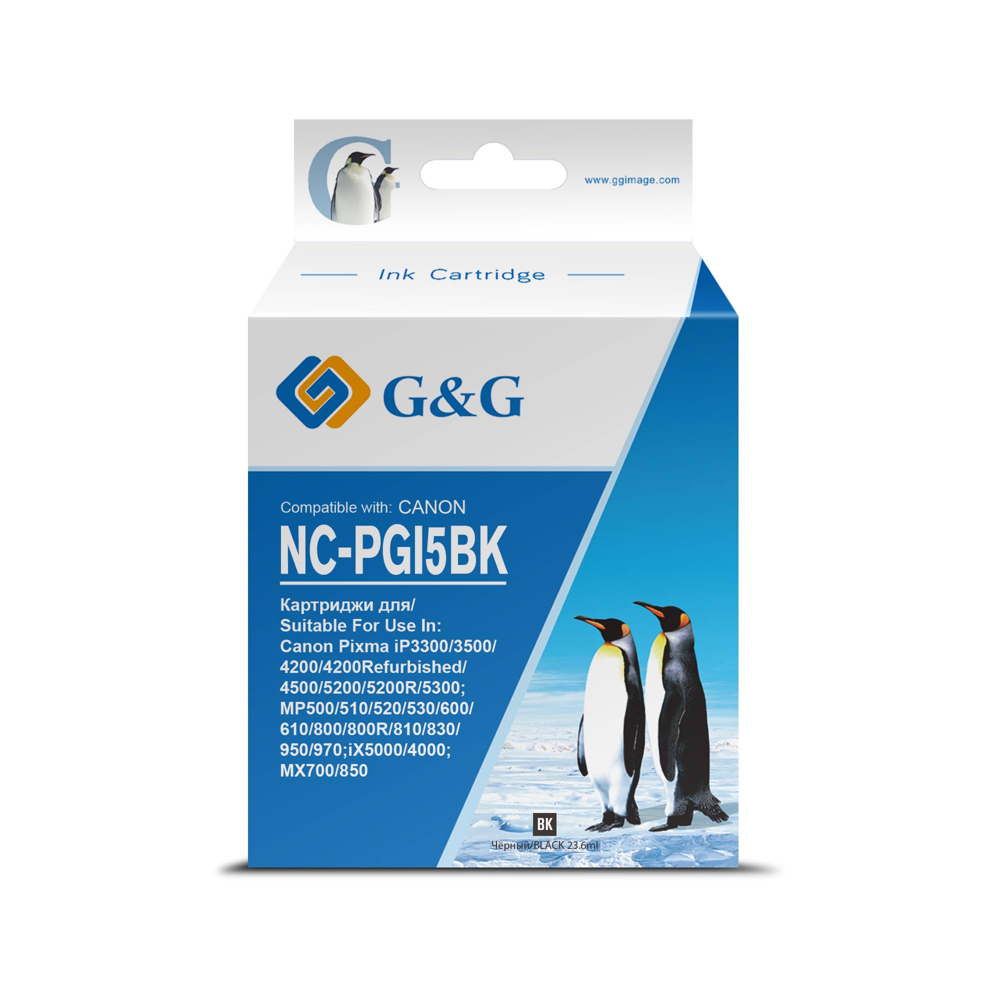 Картридж G&G NC-PGI5BK черный