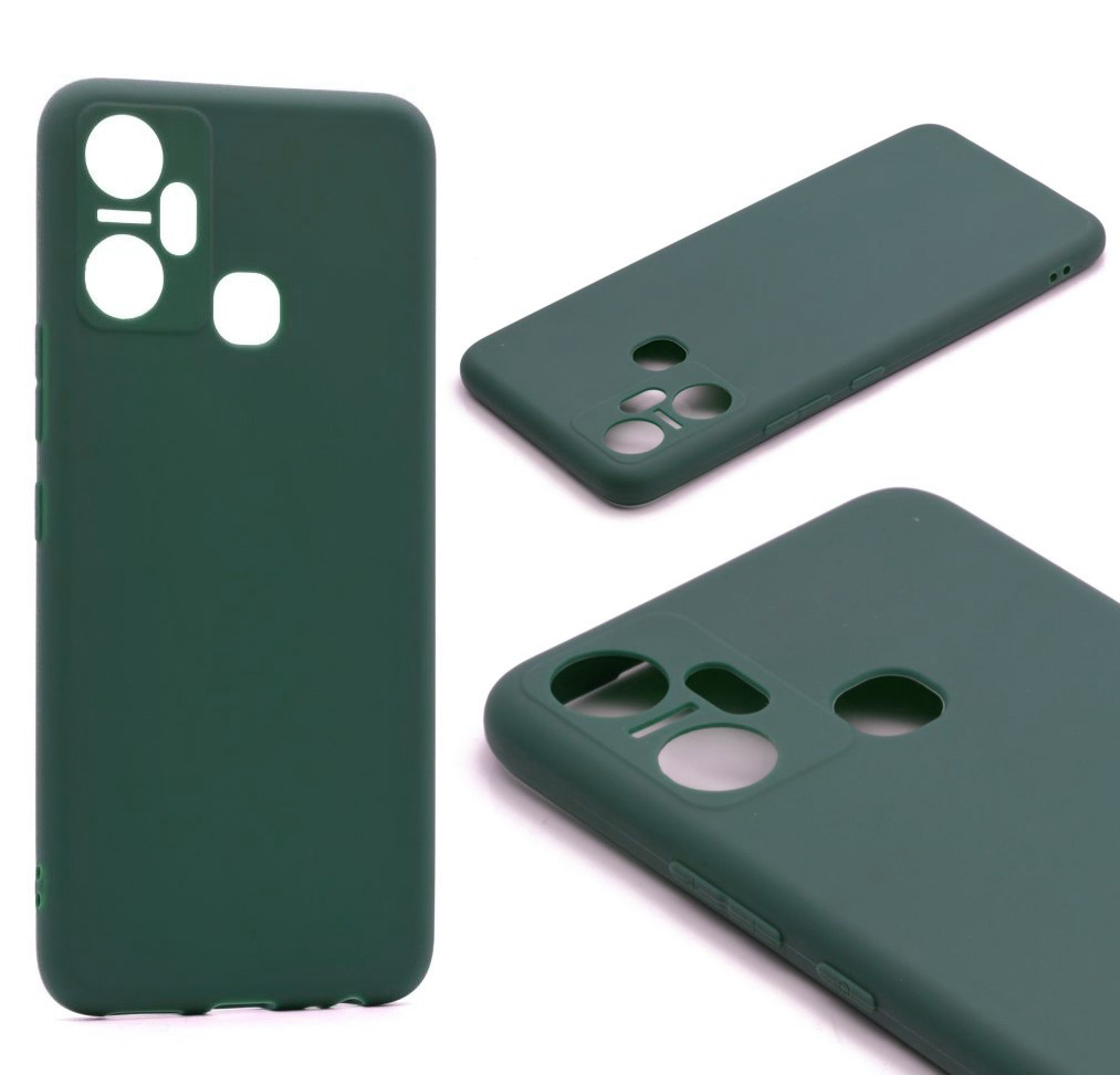 Чехол Neypo для Infinix Smart 6 Plus Soft Matte Silicone с защитой камеры Dark Green NST59982