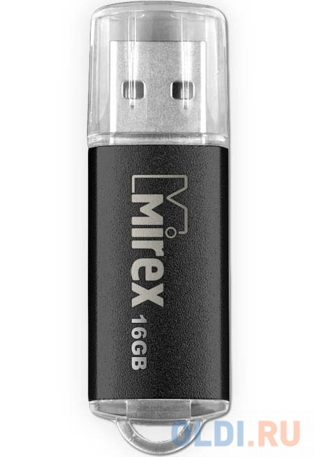 Флешка 16Gb Mirex Unit USB 2.0 черный 13600-FMUUND16