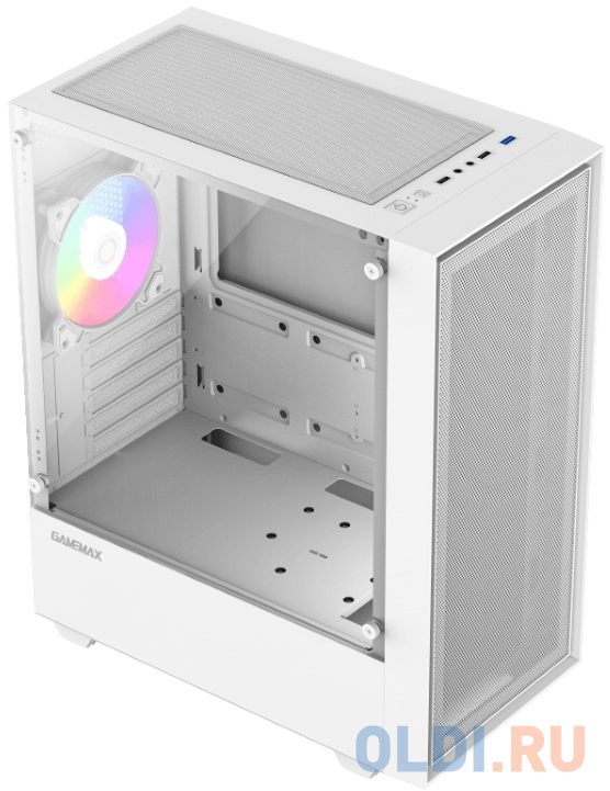 Корпус microATX GameMax STORM WH Без БП белый