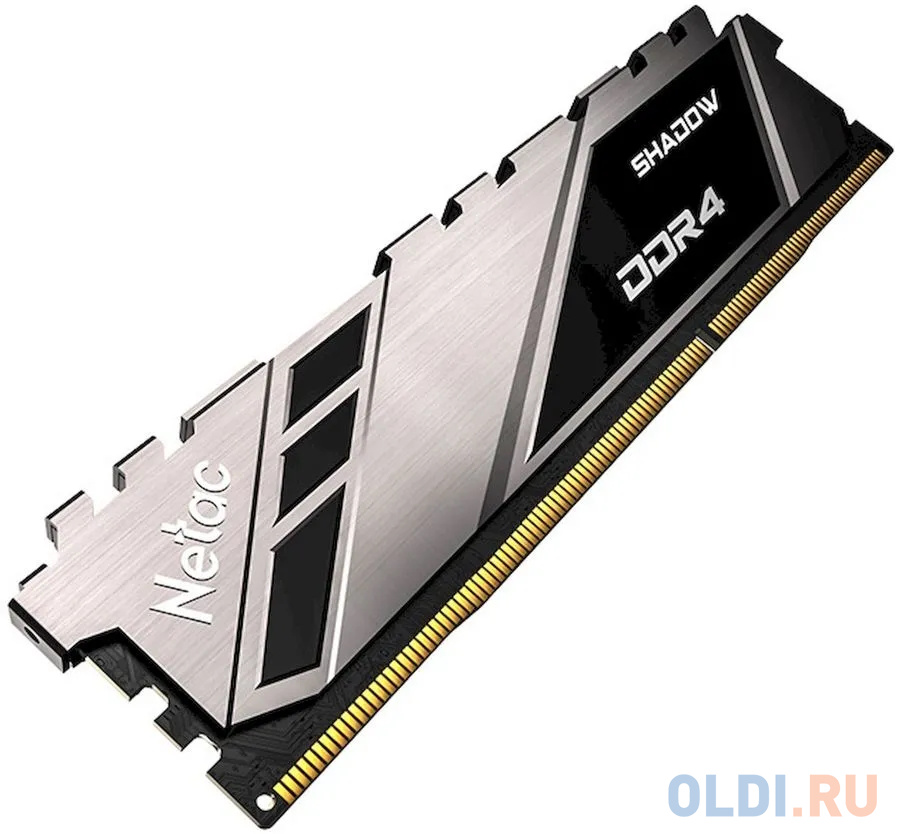 Модуль памяти DDR 4 DIMM 8Gb PC28800, 3600Mhz, Netac Shadow NTSDD4P36SP-08E   C18 Grey, с радиатором