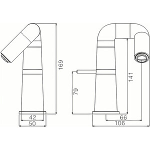 Смеситель для раковины Haiba HB813-7 черный матовый (HB10813-7)