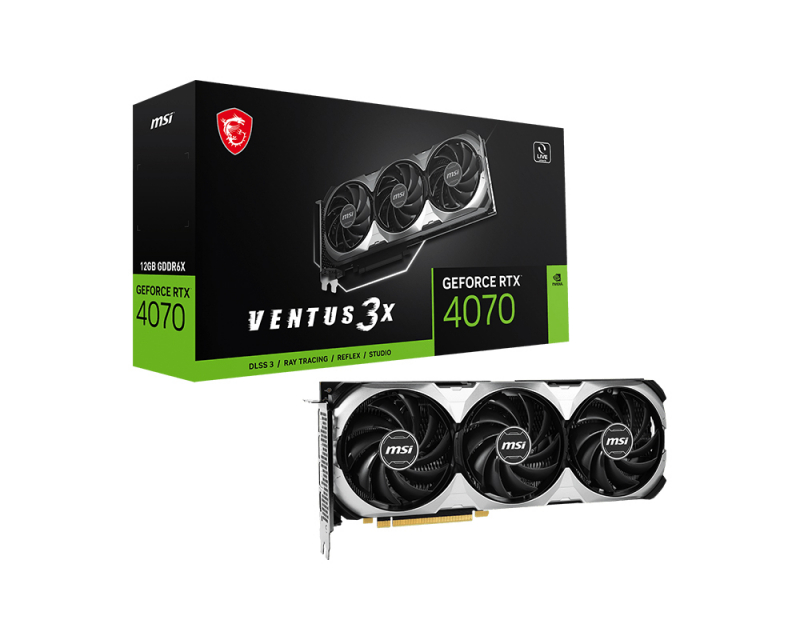 Видеокарта MSI GeForce RTX 4070 VENTUS 3X 12G в Москвe