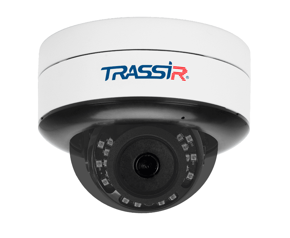IP-камера Trassir Trend TR-D3151IR2 v2 2.8 мм, уличная, купольная, 5Мпикс, CMOS, до 2560x1920, до 15 кадров/с, ИК подсветка 25м, POE, -40 °C/+60 °C, белый (TR-D3151IR2 v2 2.8)