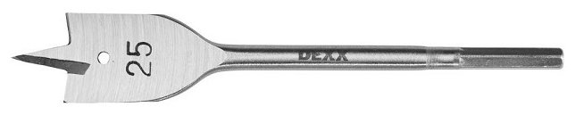 Сверло ⌀2.5 см x 15.2 см, сталь 45, по дереву, Dexx, перьевое, 1 шт. (2945-25)