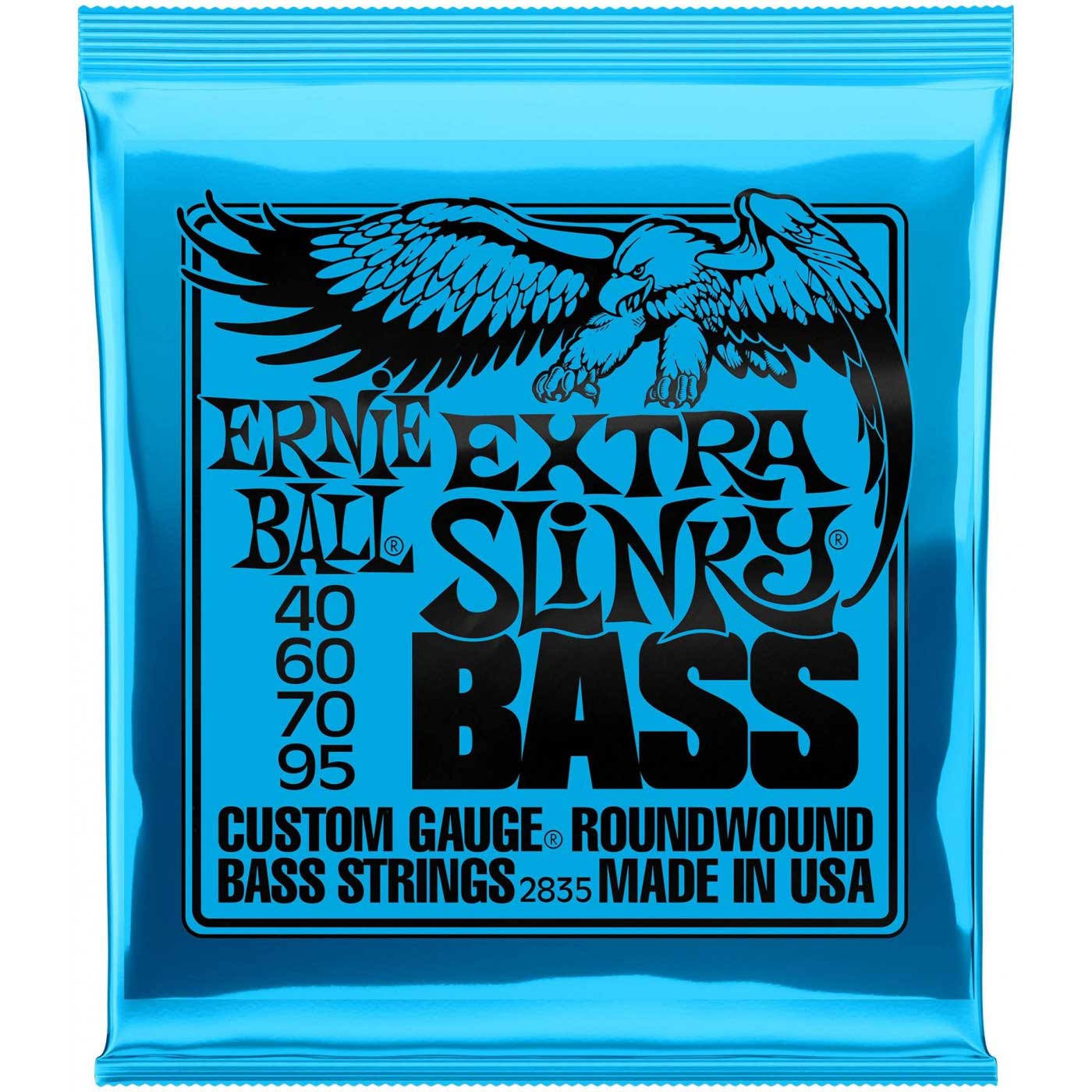 Струны для бас-гитары ERNIE BALL 2835 Nickel Wound Slinky Extra 40-95