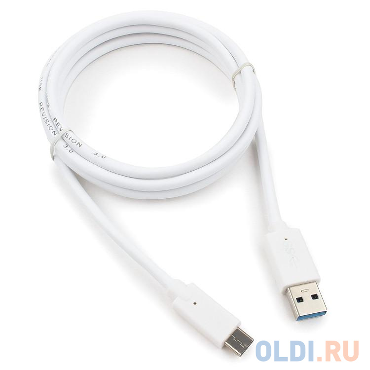 Кабель Type-C 1.8м Cablexpert CCP-USB3-AMCM-6-W круглый белый