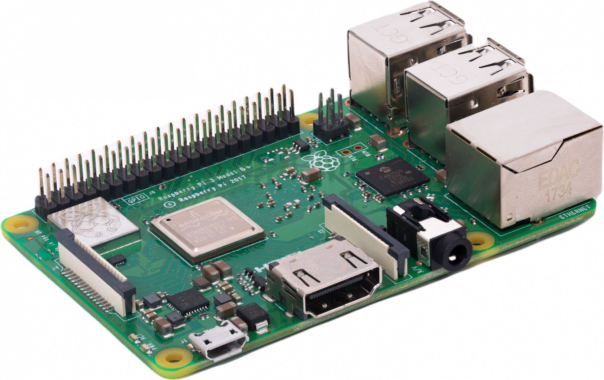 Мини ПК Raspberry NUC Pi 3 Model B+, Broadcom BCM2837B0, LPDDR2 1ГБ, noOS (ra433)