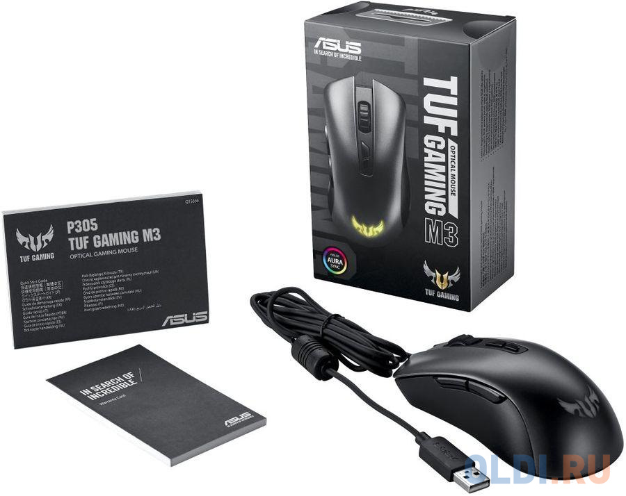 Мышь проводная ASUS TUF Gaming M3 чёрный USB