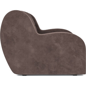 Кресло-кровать Mebel Ars Аккордеон Барон (бархат серо-шоколадный STAR VELVET 60 COFFEE)