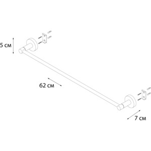 Полотенцедержатель Fixsen Modern 60 см (FX-51501) в Москвe