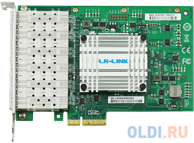 Сетевой адаптер PCIE 1GB 6SFP LRES1006PF-6SFP LR-LINK