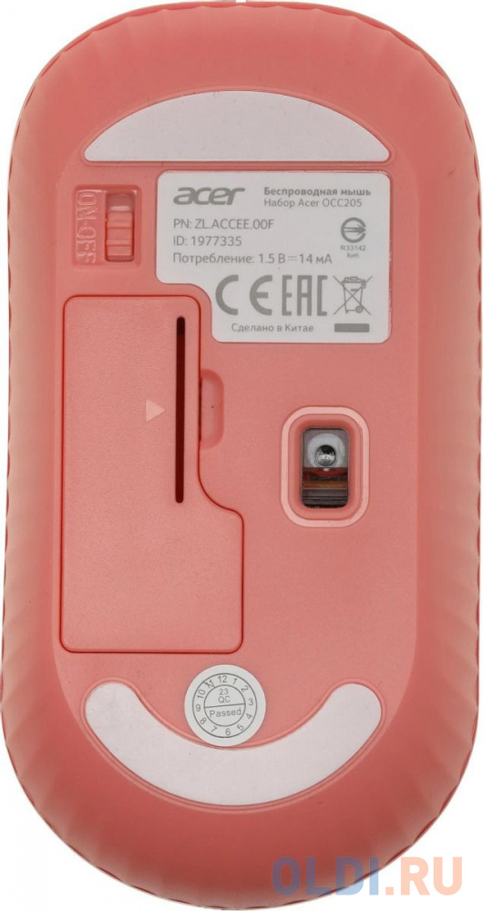 Клавиатура+мышь Acer OCC205 Wireless Beige/Pink в Москвe