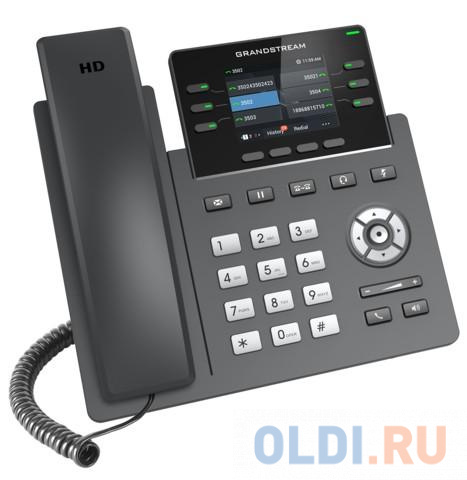 Телефон IP Grandstream GRP-2613 черный в Москвe