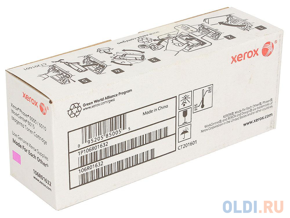 Картридж Xerox 106R01632 106R01632 106R01632 106R01632 1000стр Пурпурный в Москвe