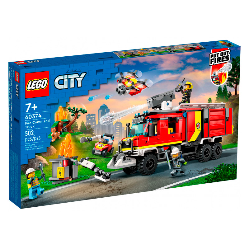 Конструктор Lego City Машина пожарного расчета 502 дет. 60374