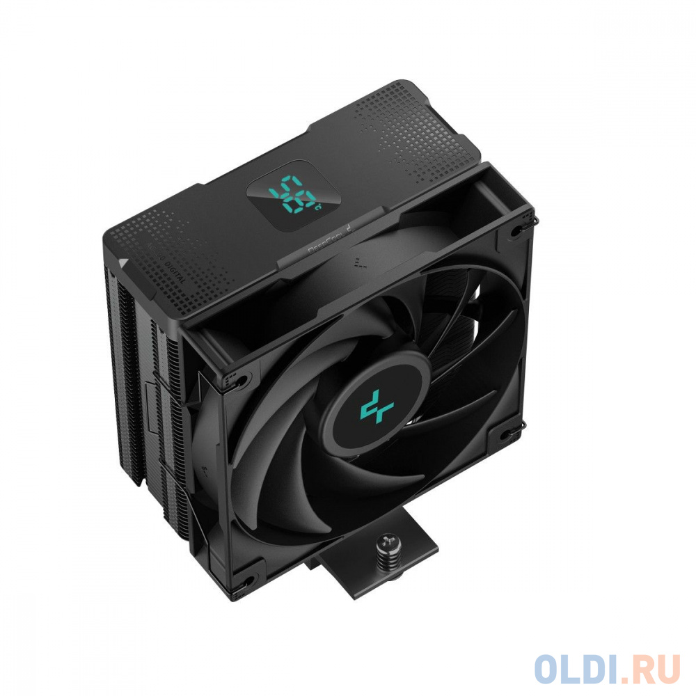 DEEPCOOL AG400 DIGITAL BK LGA1700/1200/115X/AM5/AM4 (9шт/кор, TDP 220W, PWM, Fan 120mm, 4 тепл. трубки, черный) RET в Москвe