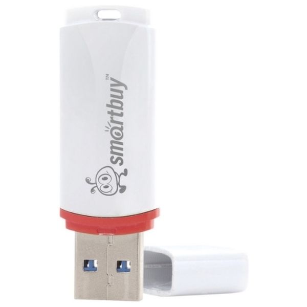 Флешка SmartBuy Crown 64Gb White (SB64GBCRW-W)